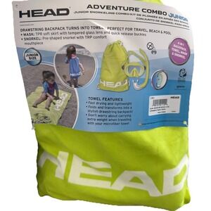 Head‎ Adventure Junior Combo Lightweight Snorkeling Mask and Backpack Towel Bag